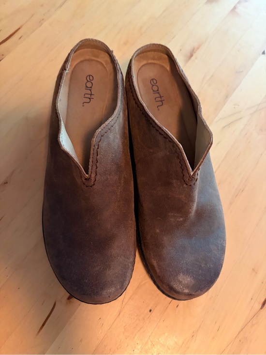 Earth Shoes - Earth Brown Suede Slip-On Loafers for Women
